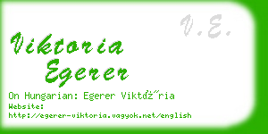 viktoria egerer business card